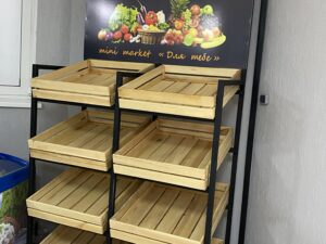 Торговий стелаж Loft для овочів та фруктів